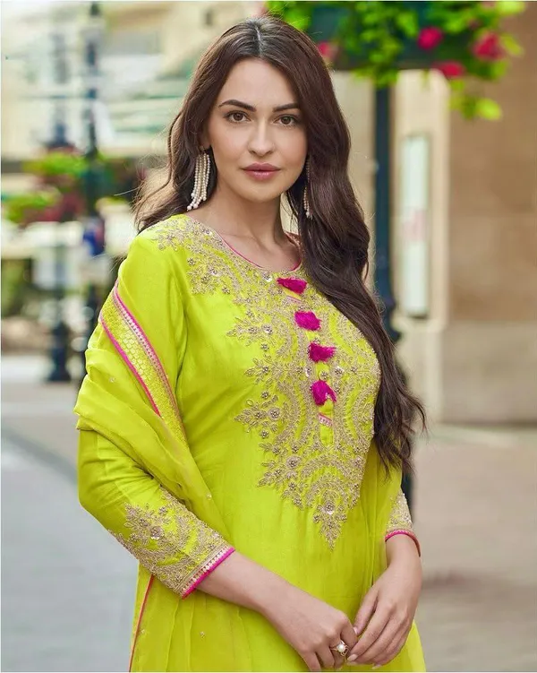 Yellow_Cotton_Premium_&_Fancy_Design_Sharara_Set_For_Women