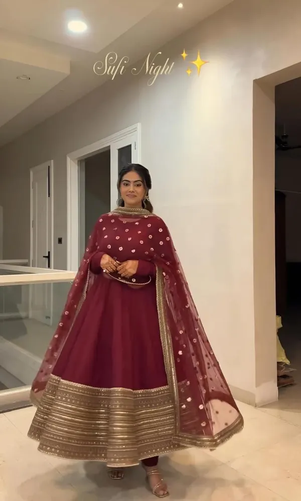 Maroon_Cotton_Premium_&_Fancy_Design_Anarkali_Set_For_Women