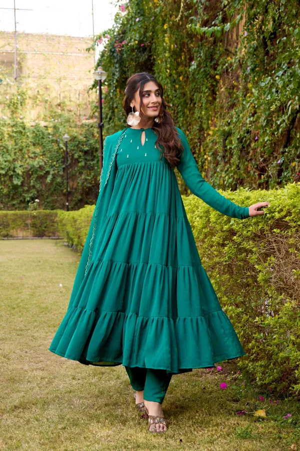 Teal_Crepe_Premium_&_Fancy_Design_Anarkali_Set_For_Women