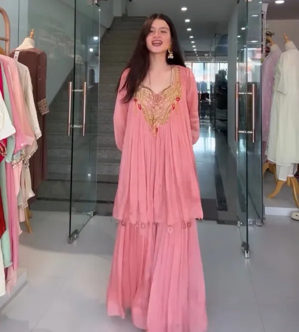 Pink_Chinon_Premium_&_Fancy_Design_Kurti_And_Palazzo_Set_For_Women