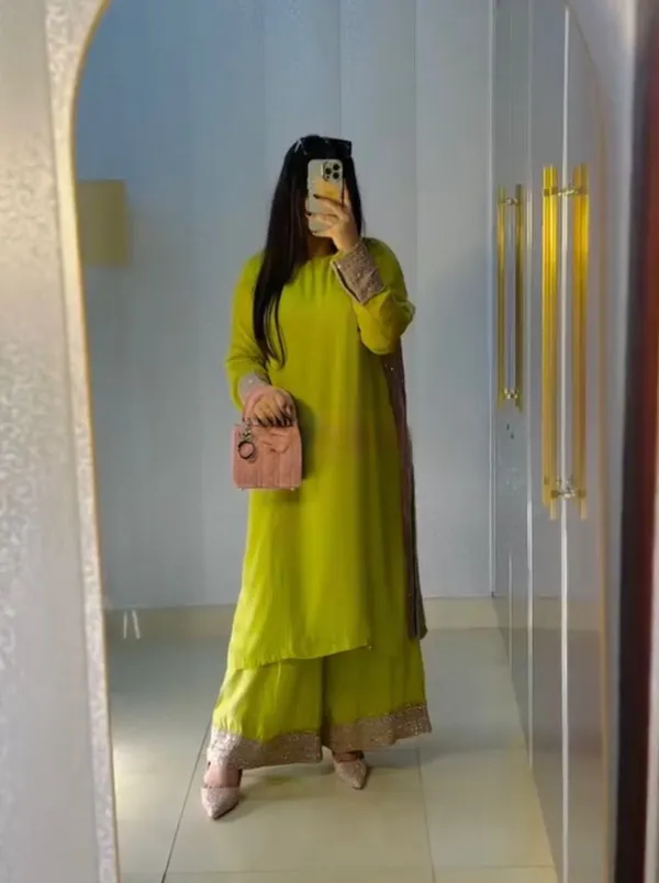 Green_Georgette_Premium_&_Fancy_Design_Kurti_And_Palazzo_Set_For_Women