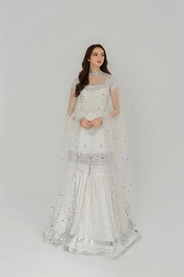 White_Cotton_Premium_&_Fancy_Design_Sharara_Set_For_Women