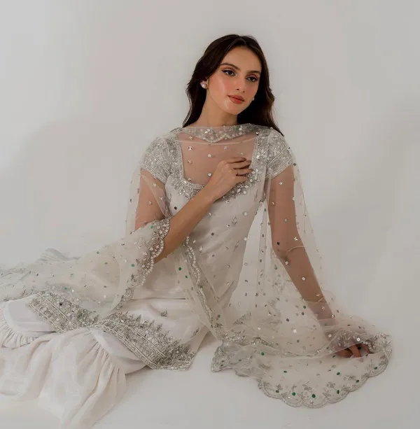 White_Cotton_Premium_&_Fancy_Design_Sharara_Set_For_Women
