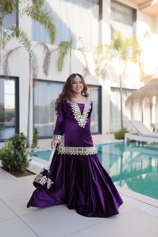 Purple_Cotton_Premium_&_Fancy_Design_Kurti_And_Palazzo_Set_For_Women