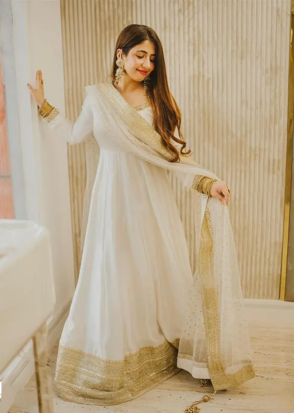 Off_White_Cotton_Premium_&_Fancy_Design_Anarkali_Gown_For_Women