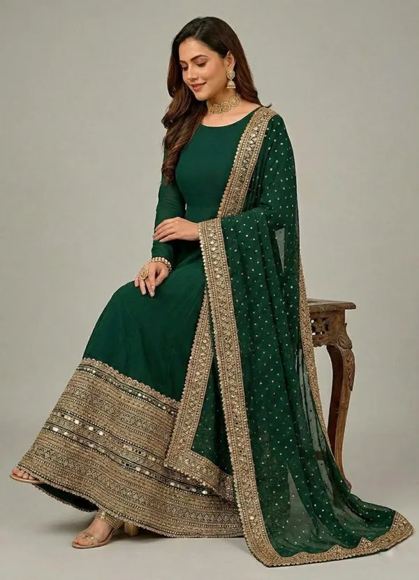 Green_Cotton_Premium_&_Fancy_Design_Anarkali_Set_For_Women