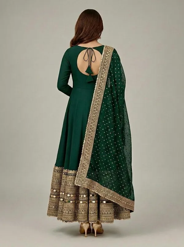 Green_Cotton_Premium_&_Fancy_Design_Anarkali_Set_For_Women