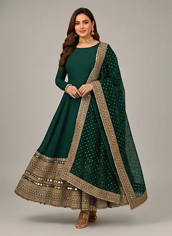 Green_Cotton_Premium_&_Fancy_Design_Anarkali_Set_For_Women