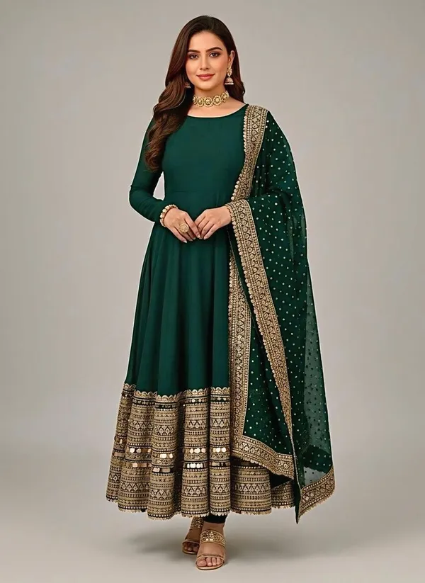 Green_Cotton_Premium_&_Fancy_Design_Anarkali_Set_For_Women