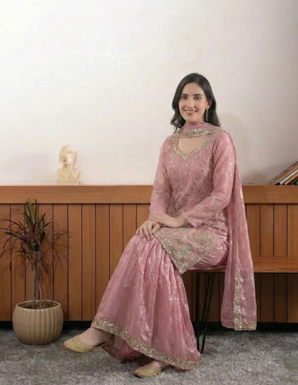 Light_Pink_Cotton_Premium_&_Fancy_Design_Sharara_Set_For_Women