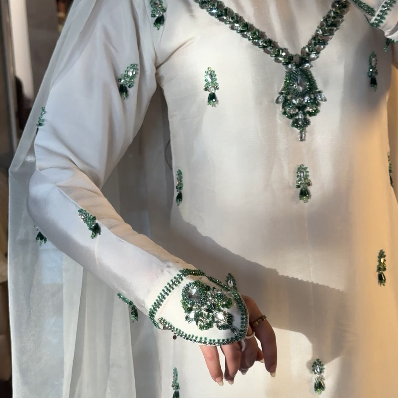 White_Cotton_Premium_&_Fancy_Design_Kurti_And_Pant_Set_For_Women