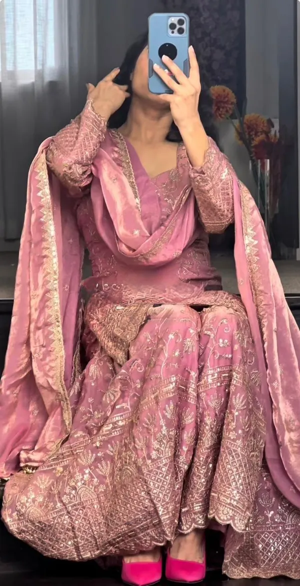 Pink_Cotton_Premium_&_Fancy_Design_Sharara_Set_For_Women