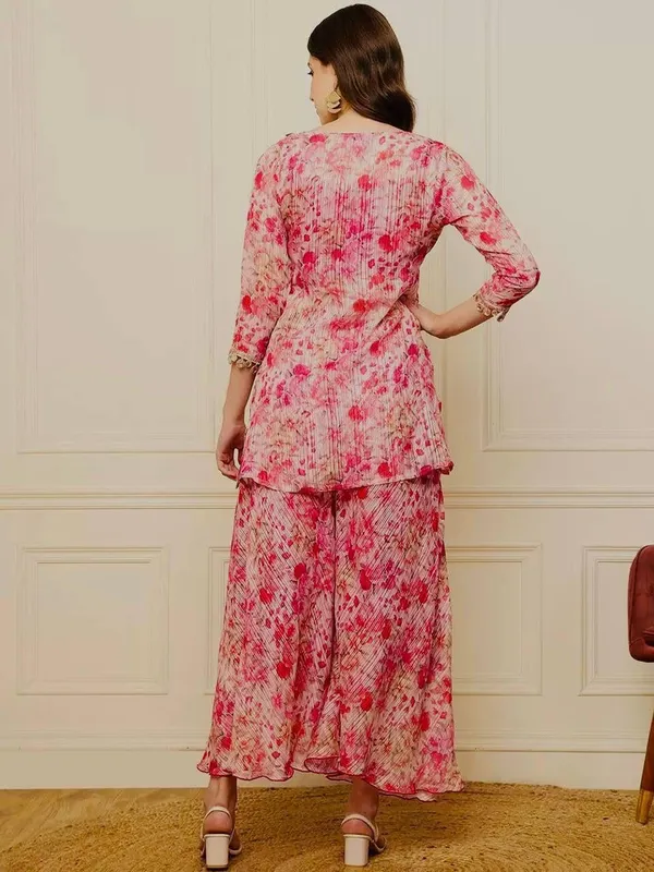 Light_Pink_Cotton_Premium_&_Fancy_Design_Kurta_And_Palazzo_Suit_Set_For_Women