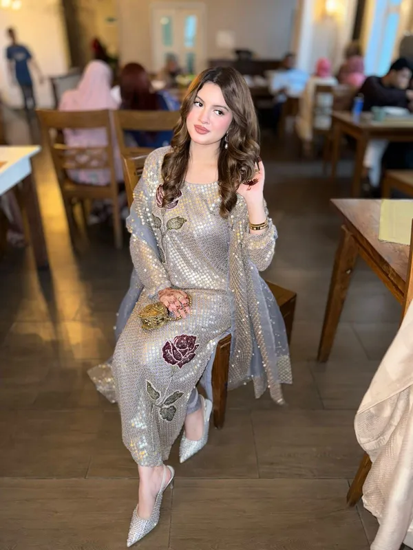Gold_Georgette_Premium_&_Fancy_Design_Kurti_And_Legging_Set_For_Women