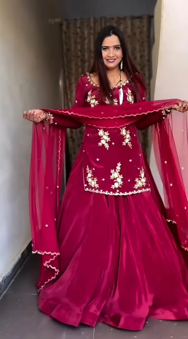 Red_Crepe_Premium_&_Fancy_Design_Lehenga_Set_For_Women