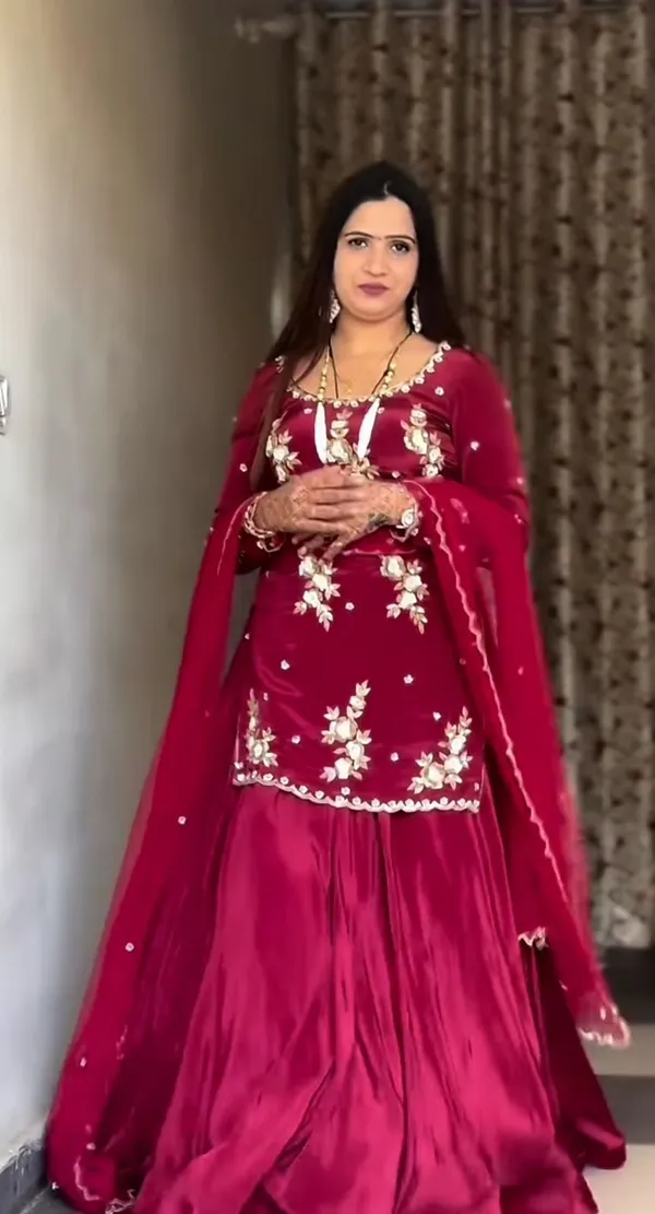 Red_Crepe_Premium_&_Fancy_Design_Lehenga_Set_For_Women