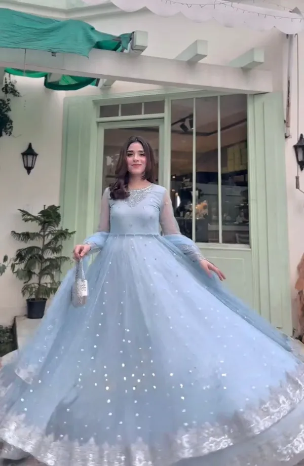 Blue_Cotton_Premium_&_Fancy_Design_Gown_For_Women