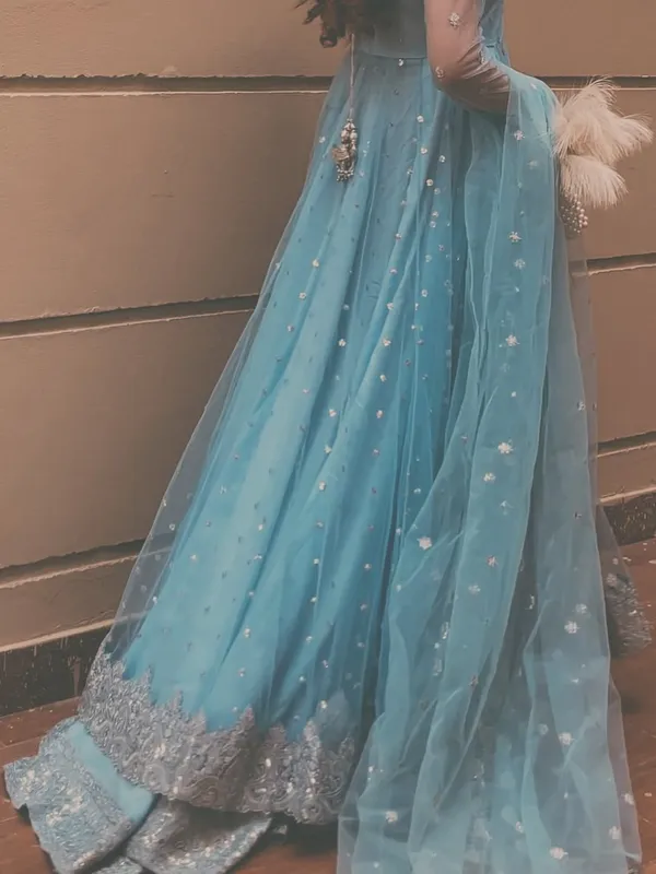 Blue_Cotton_Premium_&_Fancy_Design_Gown_For_Women