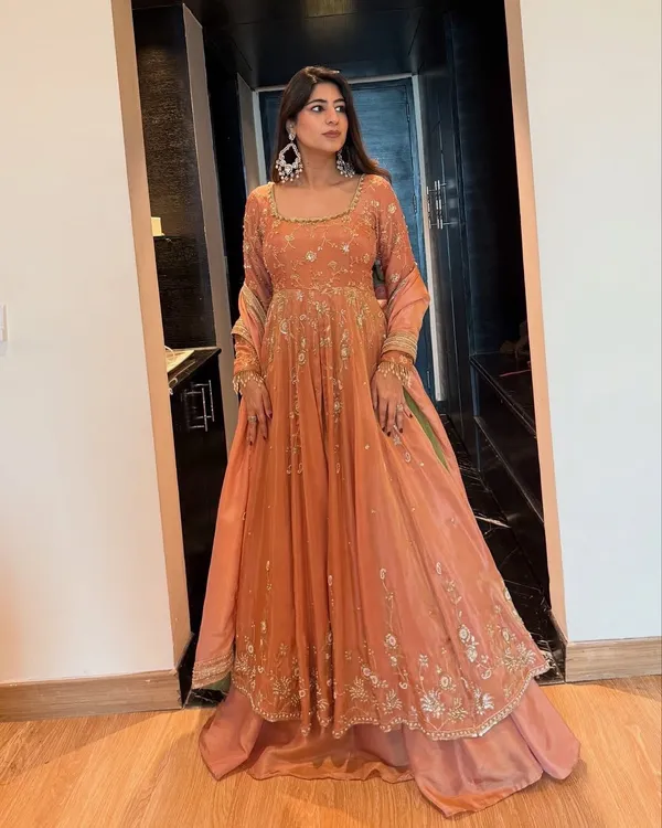 Orange_Chinon_Premium_&_Fancy_Design_Anarkali_Set_For_Women