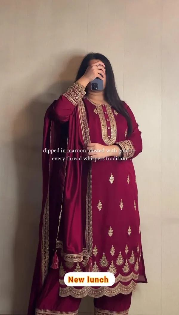 Maroon_Cotton_Premium_&_Fancy_Design_Kurti_And_Palazzo_Set_For_Women