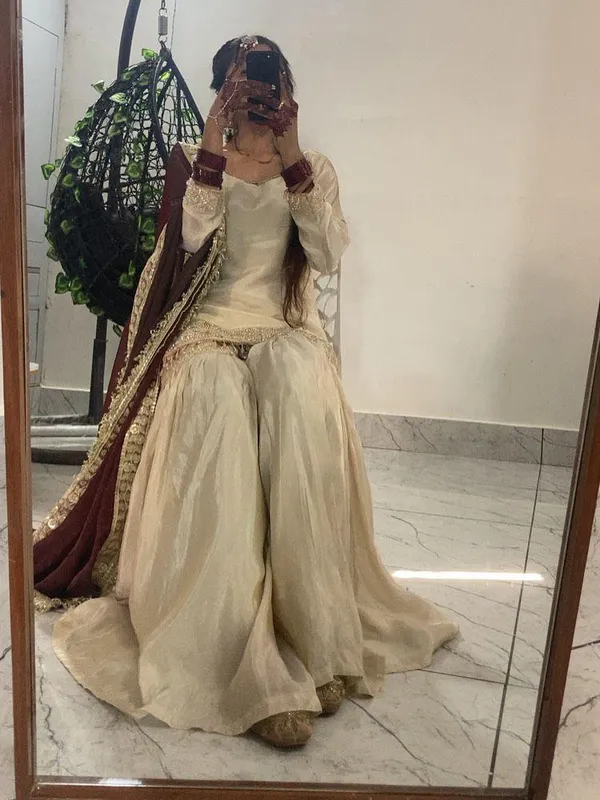 Off_White_Chinon_Premium_&_Fancy_Design_Sharara_Set_For_Women