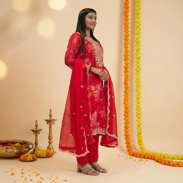 Red_Cotton_Premium_&_Fancy_Design_Suit_Set_For_Women