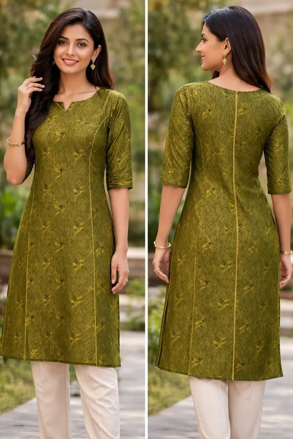 Women_Woven_Design_Pakistani_Kurta