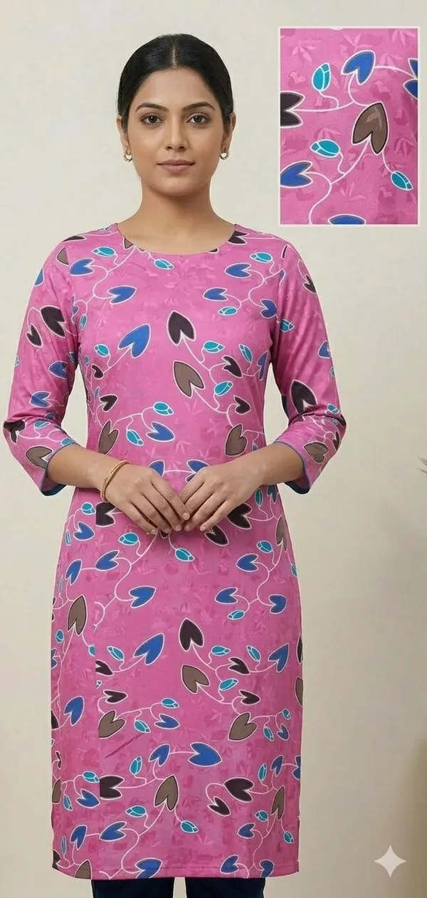 Women_Solid_Straight_Kurta_(Pink)