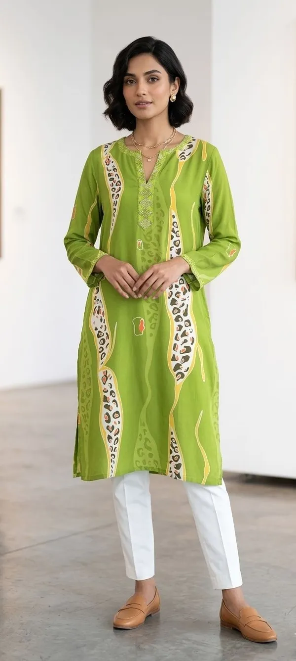 Women_Self_Design_Pakistani_Kurta_(Multicolor)