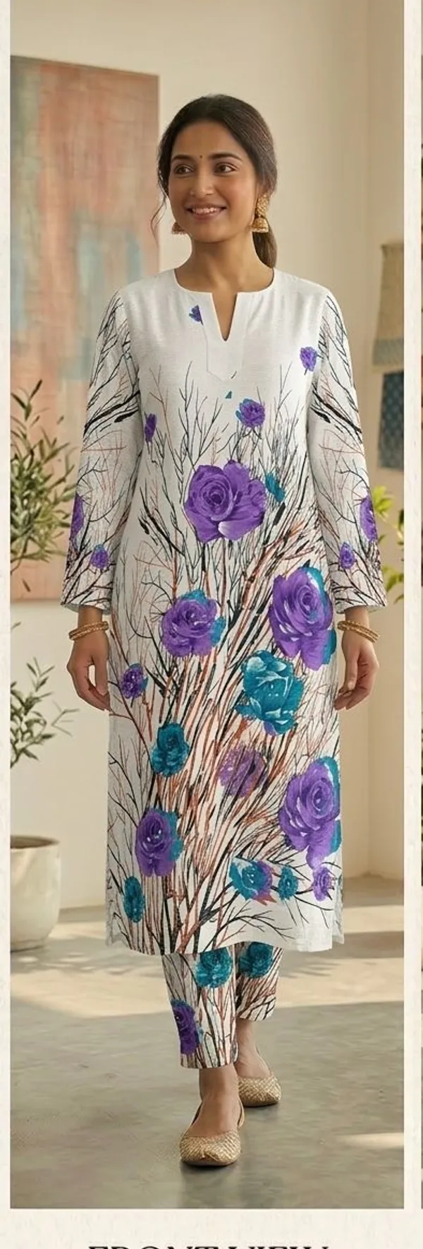Women_Woven_Design_Straight_Kurta_(White)