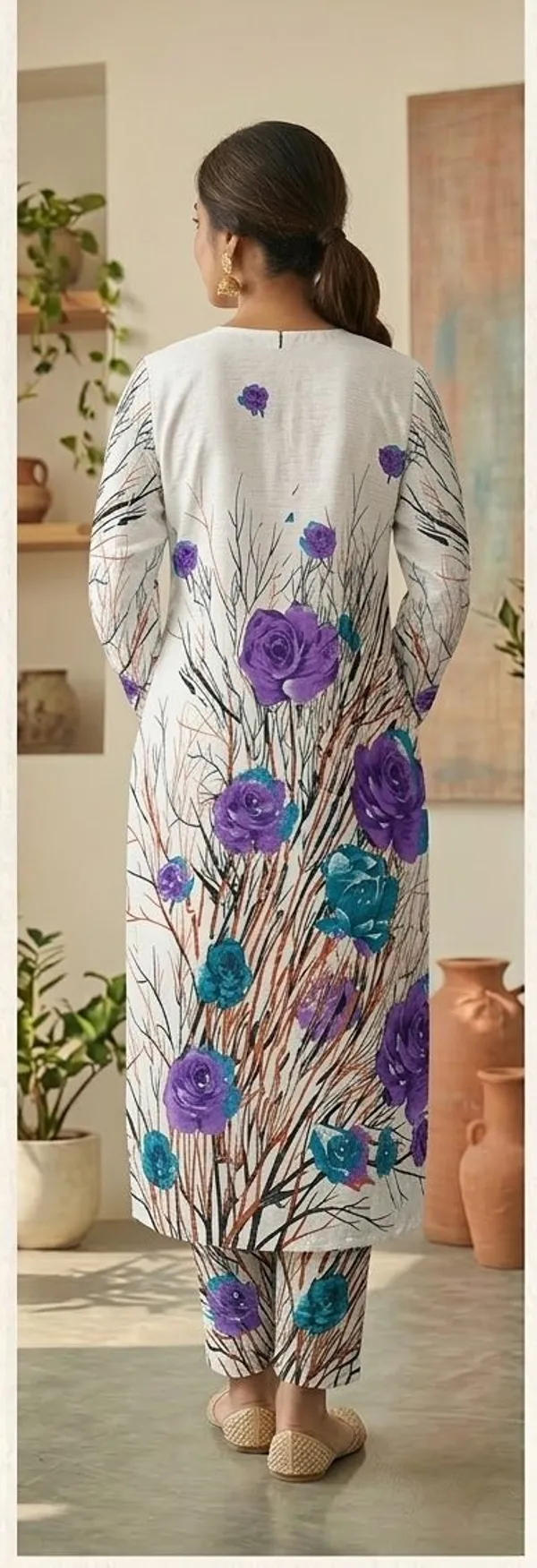 Women_Woven_Design_Straight_Kurta_(White)
