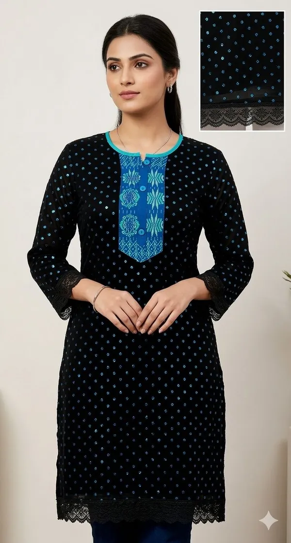 Women_Solid_Straight_Kurta_(Black)