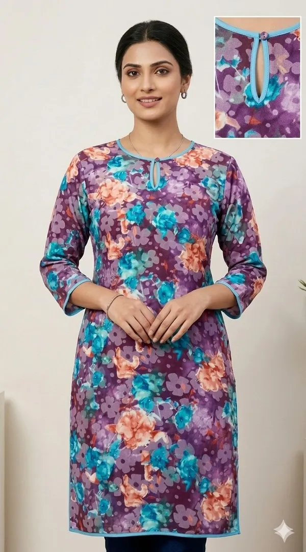Women_Woven_Design_Anarkali_Kurta_(Multicolor)