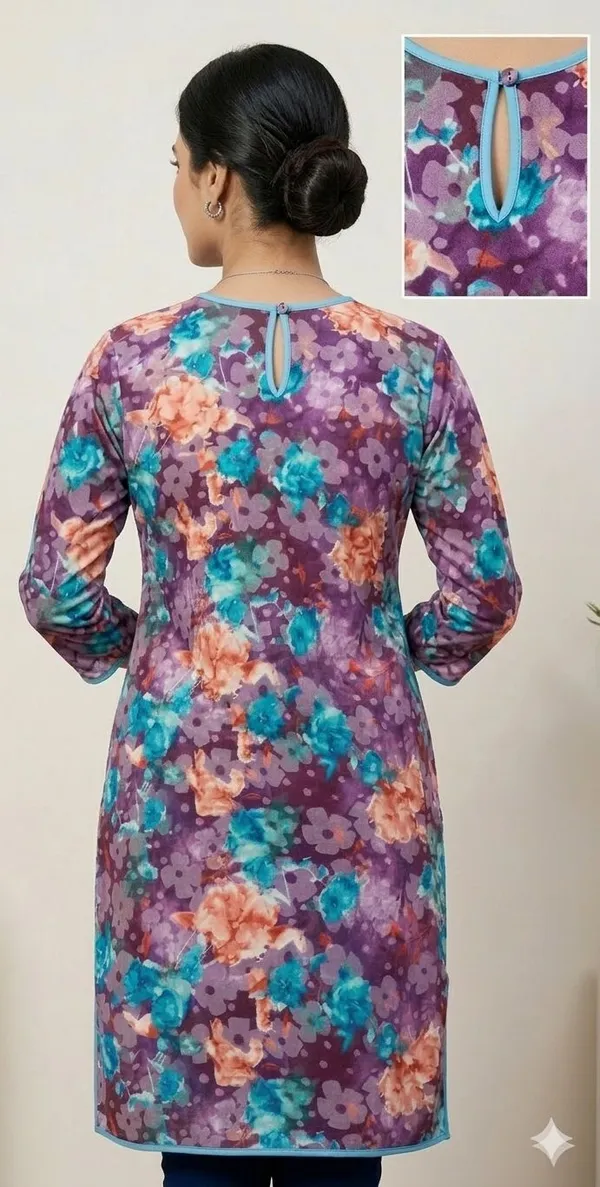 Women_Woven_Design_Anarkali_Kurta_(Multicolor)