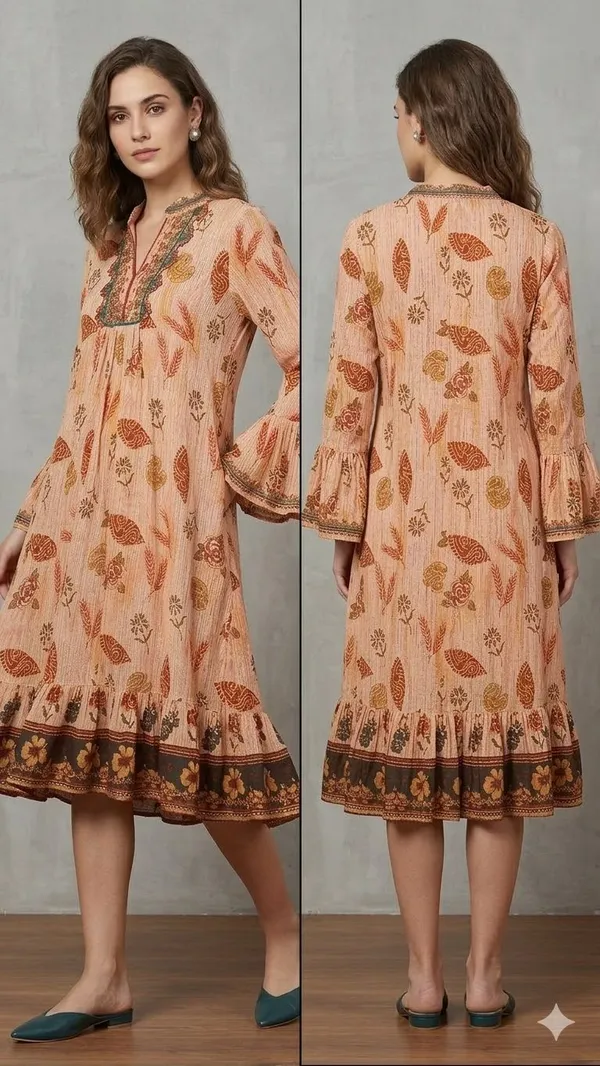 Women_Colorblock_Trail_Cut_Kurta_(Multicolor)