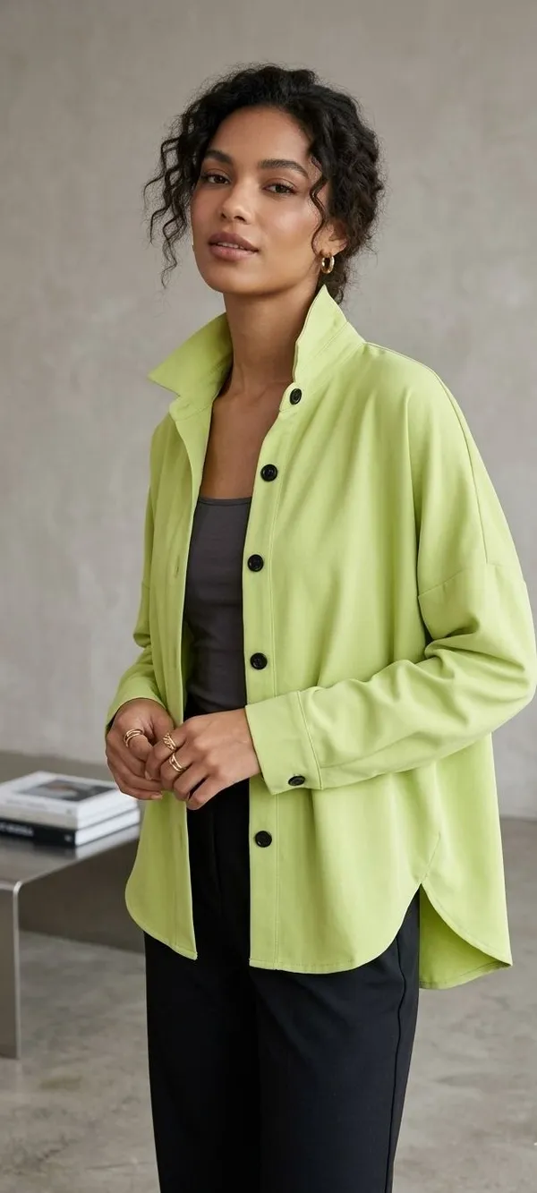 Nav032_Cotton_Screw_Back_Shirt_Stud_(Green)