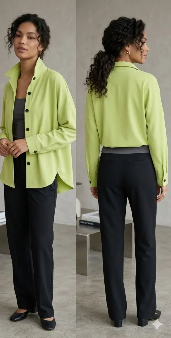 Nav032_Cotton_Screw_Back_Shirt_Stud_(Green)