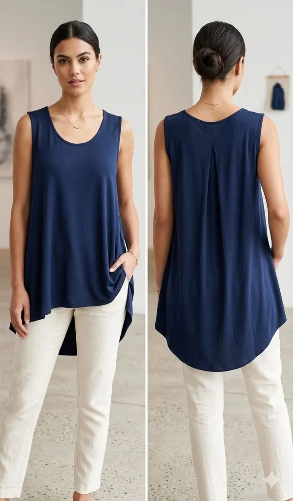 Formal_Color_Block_Women_Blue_Top