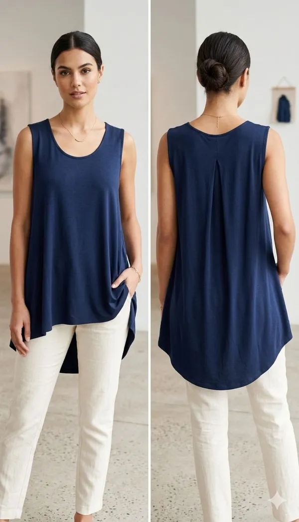 Formal_Color_Block_Women_Blue_Top