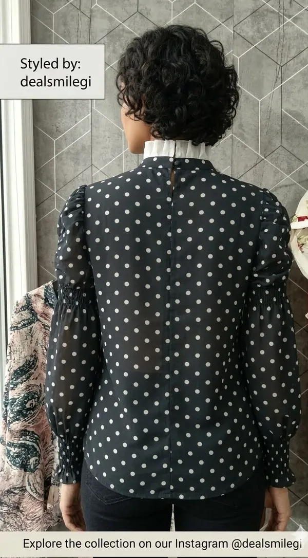 Formal_Floral_Print_Women_Black,_White_Top