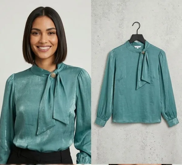 Formal_Solid_Women_Light_Blue_Top