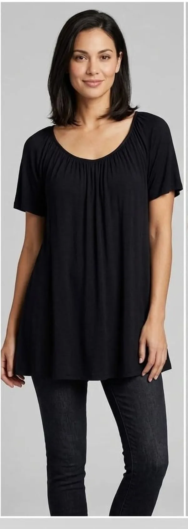 Casual_Color_Block_Women_Black_Top