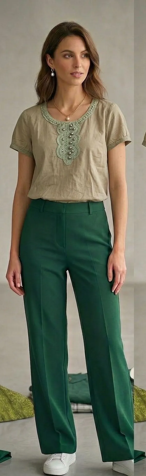 Formal_Self_Design_Women_Beige_Top