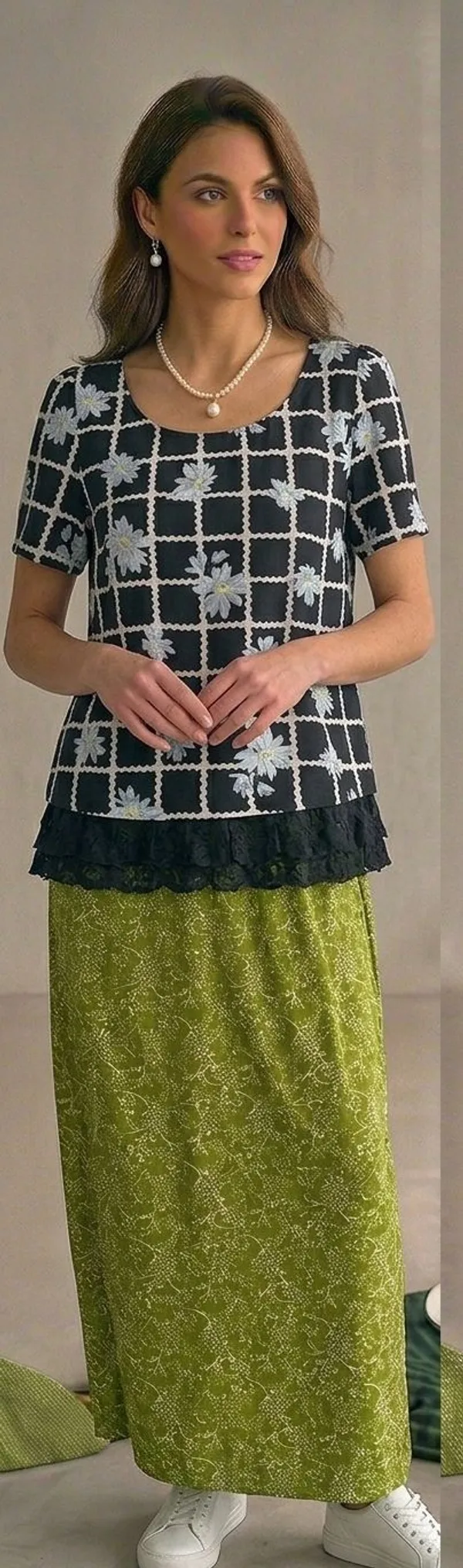 Formal_Polka_Print_Women_Black_Top