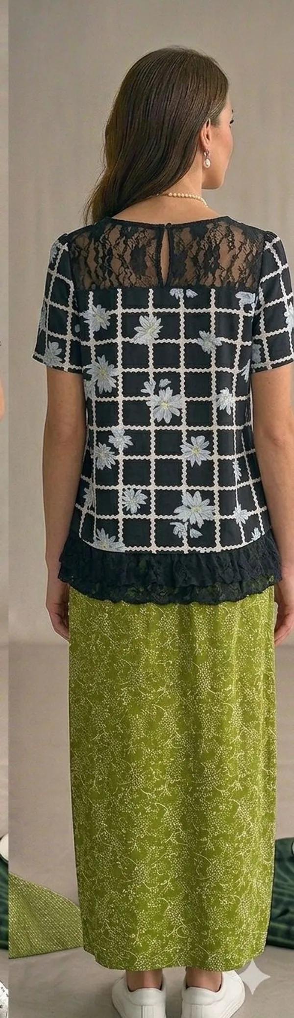 Formal_Polka_Print_Women_Black_Top