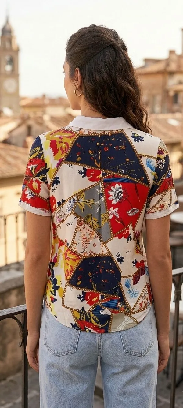Solid_Women_Round_Neck_Multicolor_T-Shirt