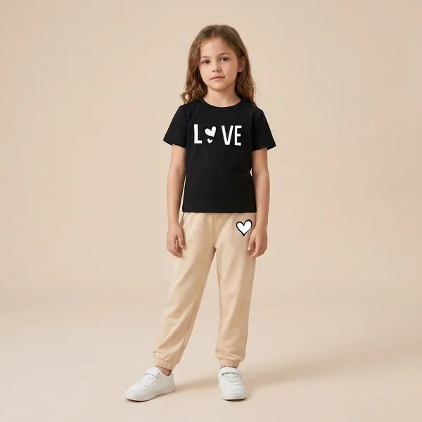 Black_And_Cream_Love_Printed_Top_Bottom_Set_For_Baby_Girls