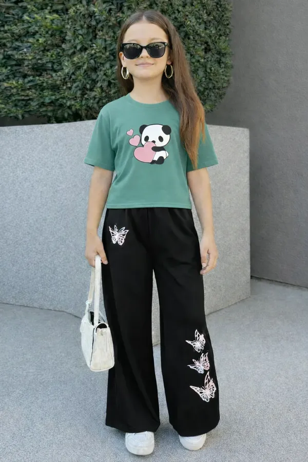 Pista_And_Black_3_Love_Panda_Printed_T-Shirt_And_Palazzo_For_Baby_Girl