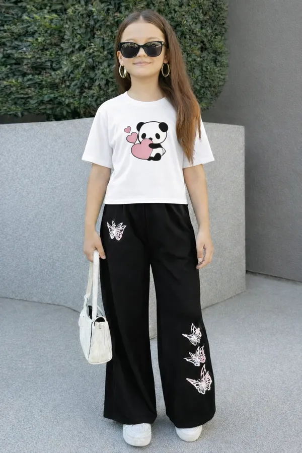 White_And_Black_3_Love_Panda_Printed_T-Shirt_And_Palazzo_For_Baby_Girl