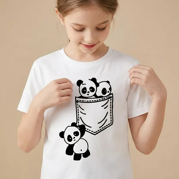 White_And_Black_Pocket_Panda_Printed_T-Shirt_And_Palazzo_For_Baby_Girl